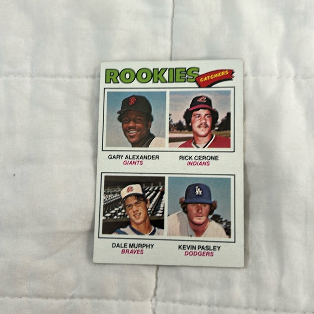 Dale Murphy 1977 rookie card
